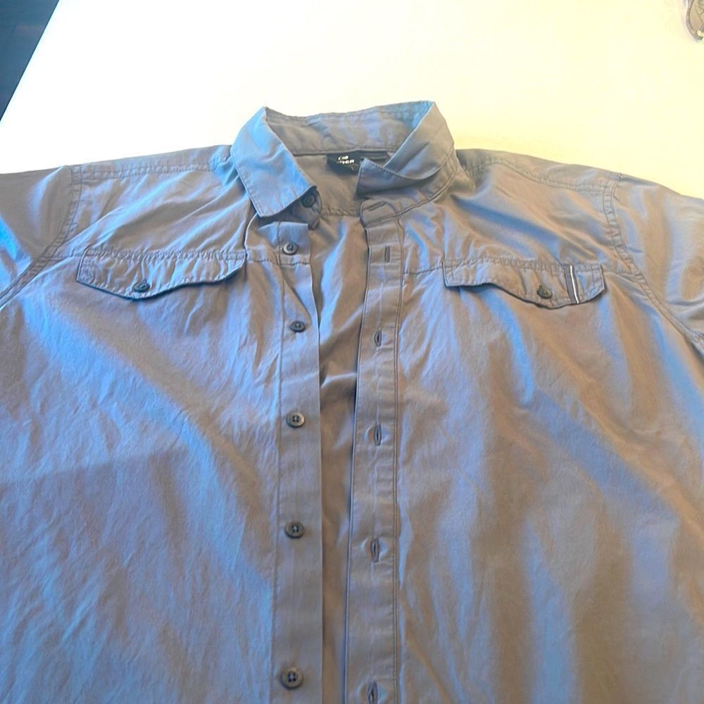 Eider men’s extra large shirt short sleeve  gray very nice,  soft fabric.